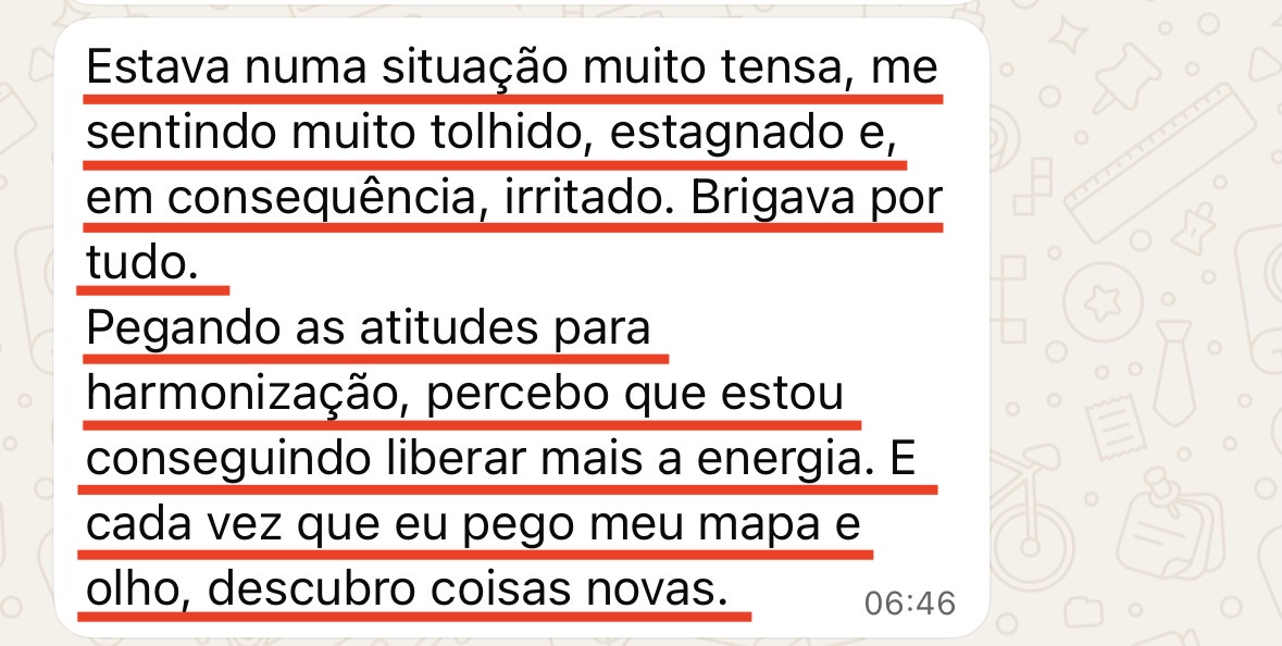 Print de WhatsApp do depoimento de José Carlos Menezes